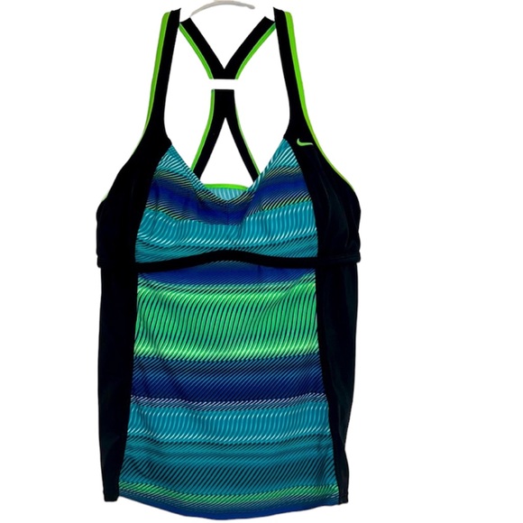 Nike Other - Nike Optic shift tankini active swim top Large